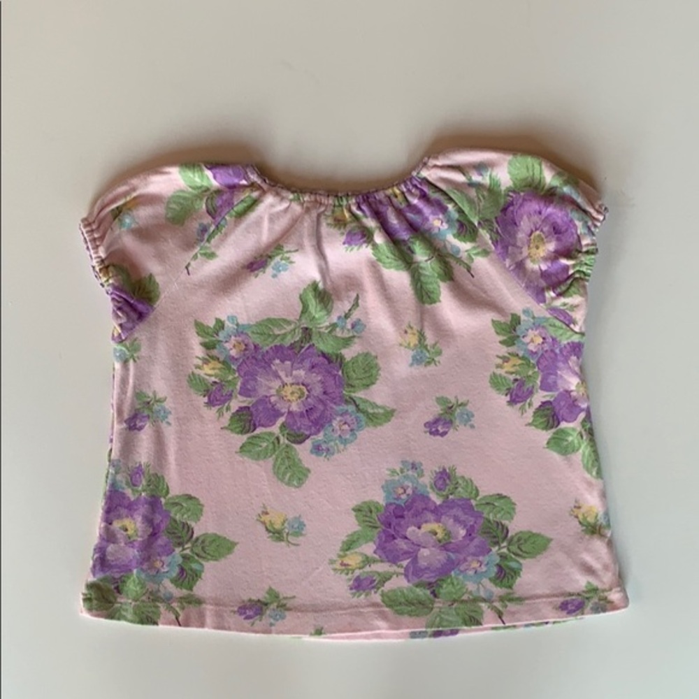 BABY LULU Pink & Purple Floral Top 3 3T - Picture 4 of 6